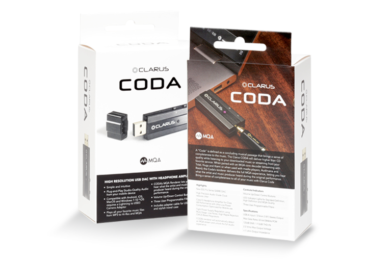 Clarus CODA Headphone Amplifier DAC